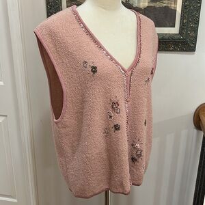 Soft Pink Sweater Vest